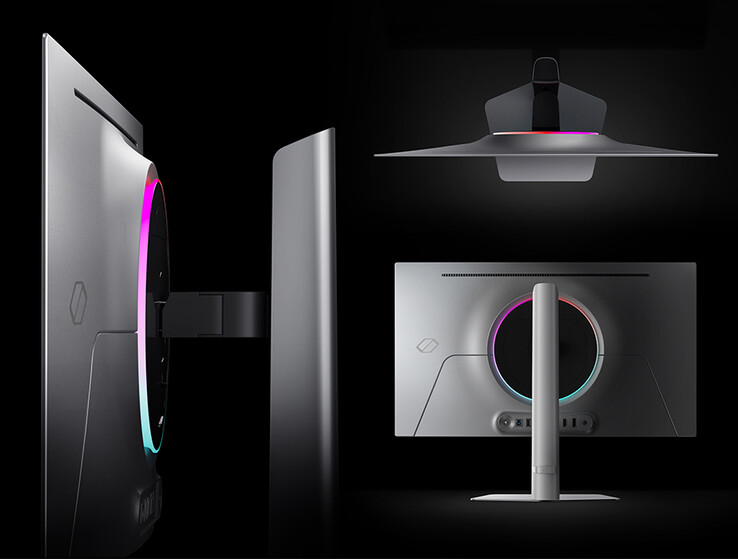 Odyssey OLED G6 G60SD 具有高度可调的支架。(图片来源：三星）