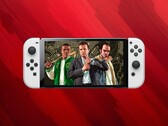 在 Switch OLED 主机上展示的 GTA 5 移植版