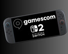 任天堂 Switch 2 显示 Gamescom 徽标（图片来源：Gamescom，任天堂美国公司，有编辑）