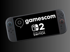 任天堂 Switch 2 显示 Gamescom 徽标（图片来源：Gamescom，任天堂美国公司，有编辑）