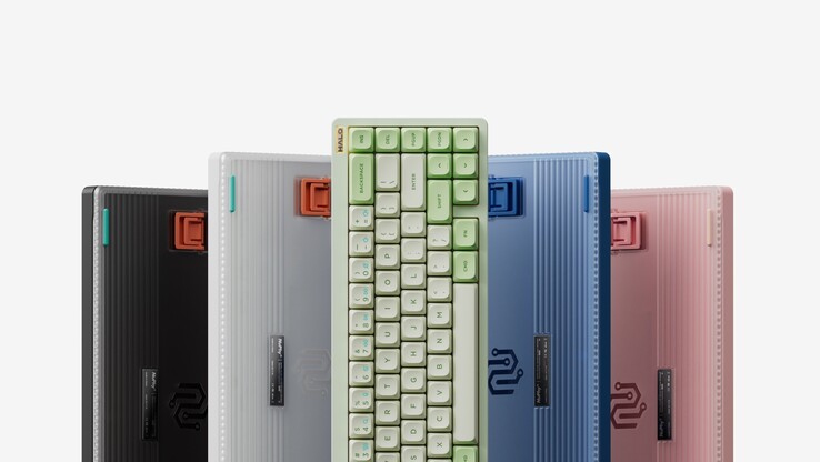 NuPhy Halo65 V2 共有五种颜色：黑色、白色、绿色、蓝色和粉红色。 图片来源：NuPhy