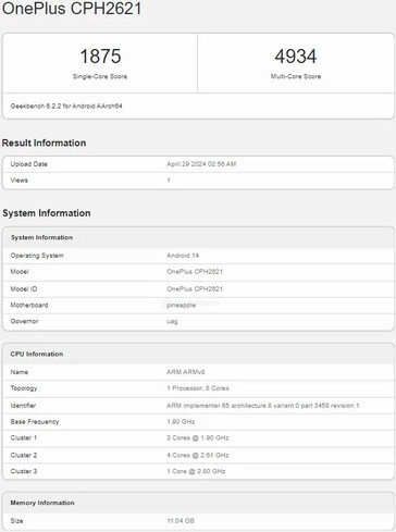 Nord 4 "出现在 Geekbench 上...