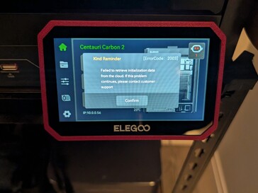 测试期间随机出现两次初始化错误。