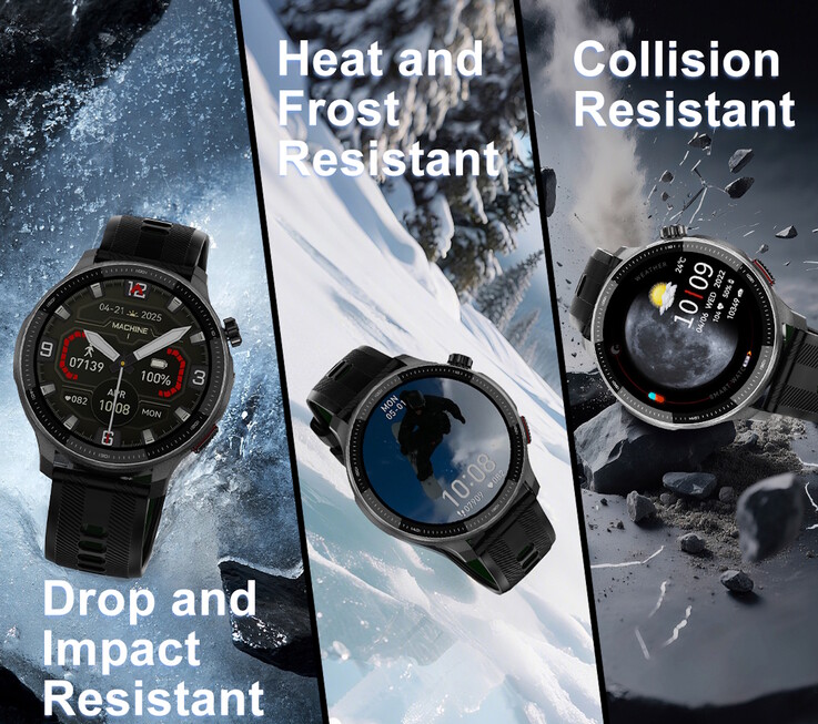 这款类似 Garmin 的智能手表应该相当坚固（图片来源：DTNO.1）