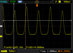 亮度&gt;5%。 233.6 - 245.1 Hz