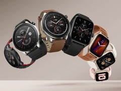 Amazfit GTR 4、GTS 4和GTS 4 Mini智能手表目前在美国和加拿大的亚马逊有折扣。(图片来源：Amazfit)