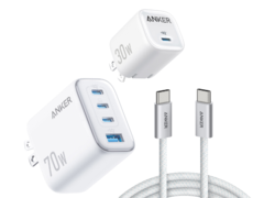 Anker 的 70W/30W 墙式充电器套装价格相对较低。(图片来源：Costco，已编辑）