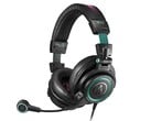 铁三角初音未来 ATH-M50xSTS-USB MIKU 耳机采用 Miku 设计元素。(图片来源：铁三角）