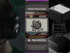 从左到右依次为 Razer 的 Skibidi 耳机、卡西欧的 E-Shock 和 Oppo X³ 立方体智能手机。(图片来源：Razer、卡西欧、Oppo - 已编辑）