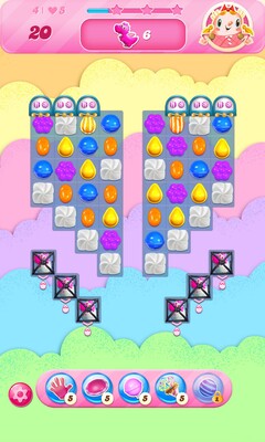 糖果粉碎传奇》关卡设计图（图片来源：Google Play 商店）
