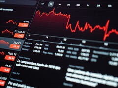 一个用于显示财务追踪信息的数字股市仪表盘。