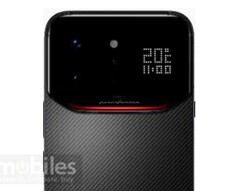 Infinix Note 60 Ultra 的摄像头模块上有一个小显示屏。