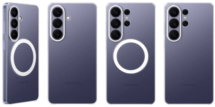 泄露的Galaxy S26 系列磁性和非磁性手机壳