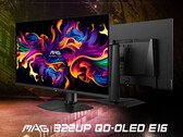 MAG 322UP QD-OLED E16 采用与去年的 MAG 321UP 相同的第 3 代 QD-OLED 面板。(图片来源：微星科技）