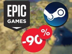 席德-梅尔的文明 6》目前在 Steam 和 Epic Games 商店的折扣都是 90%。(图片来源：Steam / Epic Games）