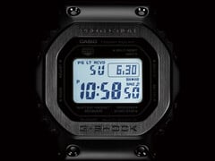 卡西欧 G-Shock GMW-B5000D-1（如图）配备坚固的螺纹锁扣表背，并经过 DLC 处理，耐磨损。(图片来源：卡西欧）