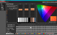 校准前的ColorChecker