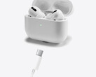 Apple 可能会在 9 月 12 日的发布会上推出通过 USB-C 接口充电的 AirPods。(图片来自 ，有编辑）Apple 