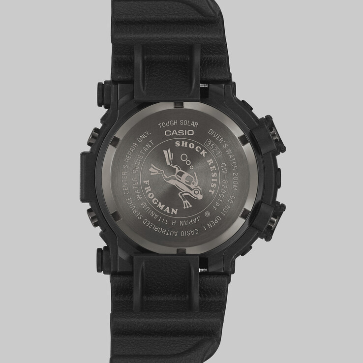 卡西欧 G-Shock Frogman GW8200TPF-1 手表。(图片来源：卡西欧）