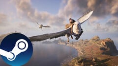 霍格沃茨传奇》的游戏截图，展示了游戏中的穿越机制。(图片来源：Steam - 已编辑）