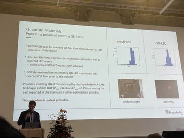 ......量子棒的研究现状。(图片来源:Andreas Sebayang/Notebookcheck.com)