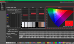 校准前的ColorChecker