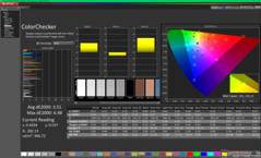 校准前的色彩校验器 (P3)