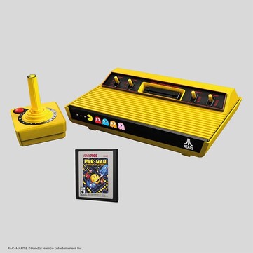 雅达利 2600+ PAC-MAN 版将附带免费游戏和 CX-40+ 无线操纵杆 PAC-MAN 版（图片来源：雅达利）