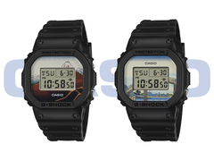 图为卡西欧新款 G-Shock DW-5600KHS25-1（左）和 DW-5600KHFM-1（右）。(图片来源：卡西欧 - 已编辑）