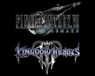 最终幻想 7 重制版》和《王国之心》徽标（图片来源：Square Enix，迪士尼有编辑）
