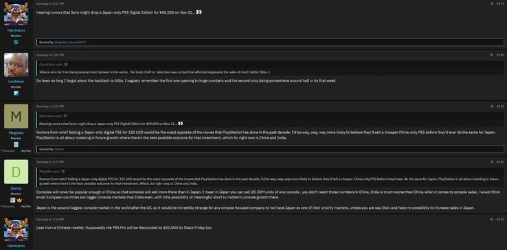 Install Base 论坛关于日本地区锁定 PS5 数字版的传言（图片来源：截图，Install Base 论坛）