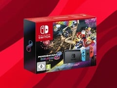 图示为任天堂Switch《马里奥赛车8 豪华版》套装