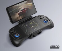 安装在 Retroid Pocket 5 上的 Retroid 双屏插件。(图片来源：Retroid）