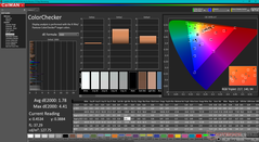 校准前的ColorChecker