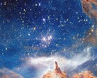 韦伯拍摄的年轻星团 Pismis 24（图片来源：NASA、ESA、CSA 和 STScI；已裁剪）。