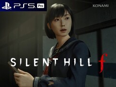 带有 PS5 Pro 增强版标识的寂静岭 f 横幅（图片来源：科乐美，索尼 PlayStation 有编辑）