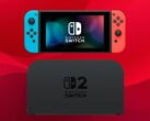 上图所示为初代任天堂Switch,下方为Switch 2底座