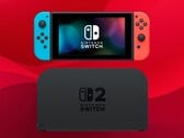 上图所示为初代任天堂Switch，下方为Switch 2底座
