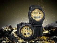 卡西欧最新的 G-Shock 黑色和金色系列手表（如图）现已在欧洲上市。(图片来源：卡西欧）
