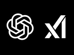 OpenAI 和 xAI 的官方标识（图片来源：xAI 和 OpenAI；已编辑）