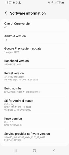 软件 三星Galaxy A13 5G
