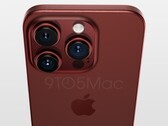 iPhone 15 Pro 渲染图。(来源：9to5Mac）