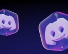 带有 Discord Clyde 标志的 3D 半透明立方体图标