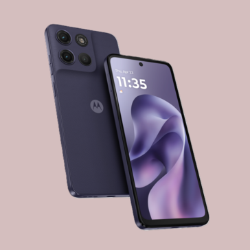 Pantone Evening Blue 配色的 Moto G17（图片来源：摩托罗拉）