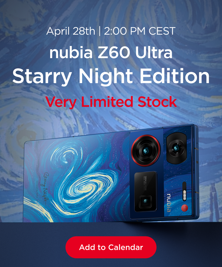 努比亚预热即将推出的 Z60 超星空版。(来源：努比亚)