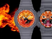 卡西欧 G-Shock Flame Inside 手表在日本亮相。(图片来源:卡西欧)