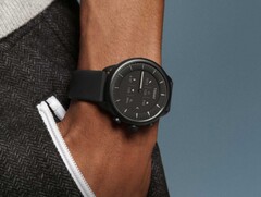 Fossil Gen 6 Wellness Edition Hybrid智能手表有一个电子墨水显示屏和模拟指针。(图片来源: Fossil)