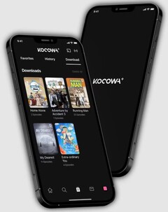 KOCOWA+ 移动应用程序（来源：KOCOWA+）