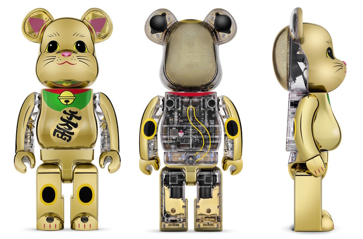 Be@rbrick Audio x Maneki Neko 蓝牙扬声器。(图片来源:Be@rbrick Audio)