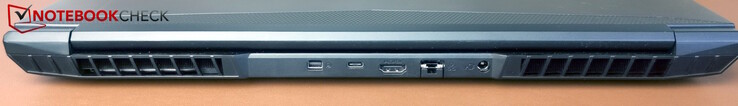 背面MiniDP、USB-C 3.2 Gen 2、HDMI 2.1、LAN、电源